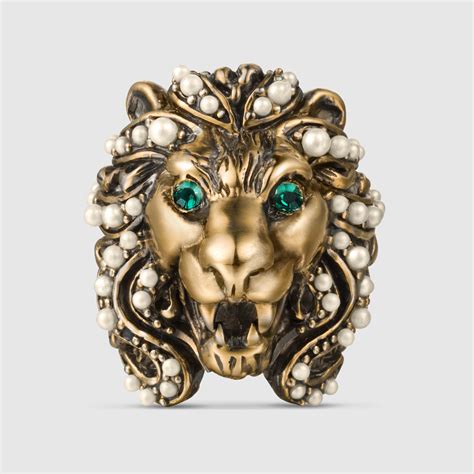 gucci lion head ring fake|gucci lion head necklace.